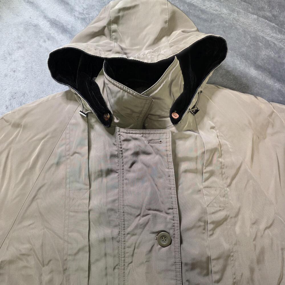Forecaster Sport Coat Mens XL Beige Hooded Insulated Rain Water Resistant